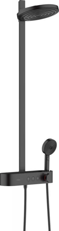 Душевая стойка Hansgrohe Pulsify Showerpipe 260 2jet 24240670 с термостатом, матовый чёрный