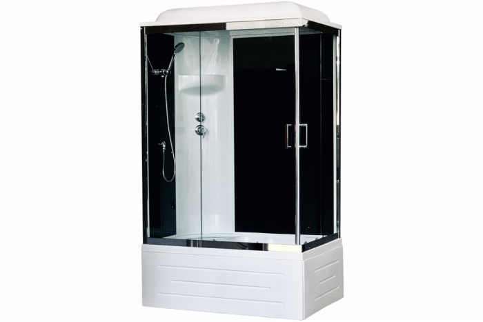 Душевая кабина 100х80 см Royal Bath BP RB8100BP6-BT-CH-L стекло прозрачное
