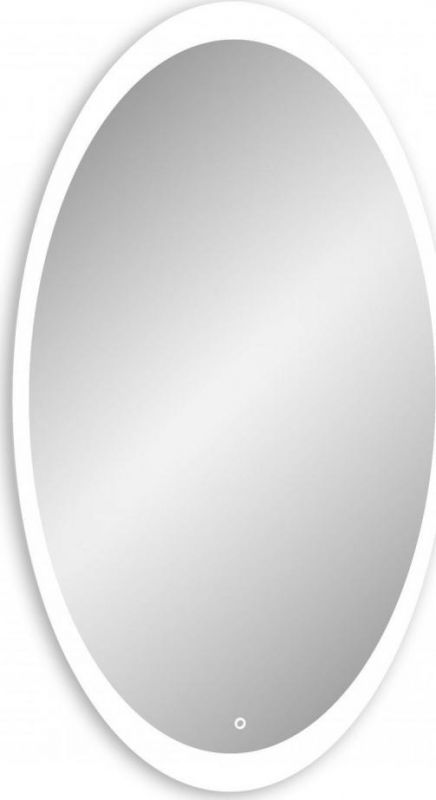 Зеркало Art&Max Ovale AM-Ova-570-770-DS-F-H с подсветкой, белый
