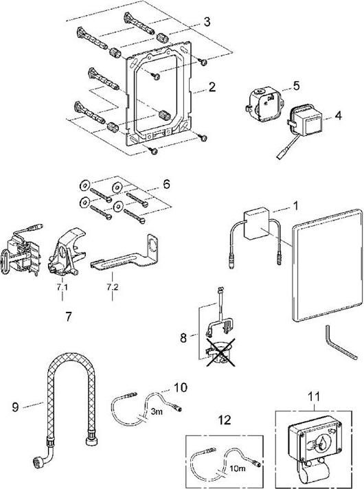 Кнопка смыва Grohe 38759SD0