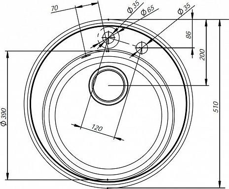 Кухонная мойка Iddis Kitchen G K02G511i87, серый