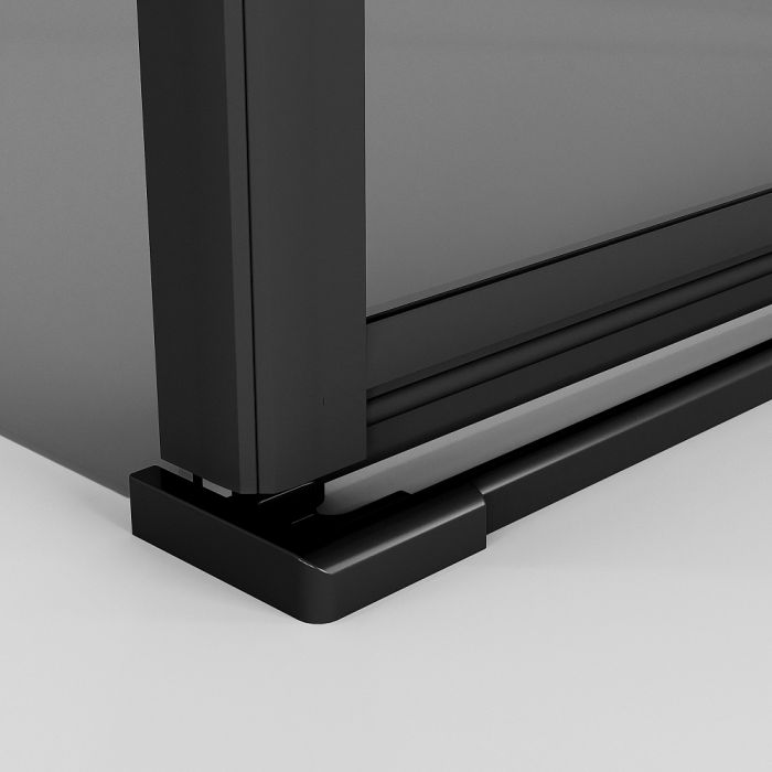 Душевое ограждение Niagara Nova NG-2832-34BLACK стекло тонированное, профиль черный