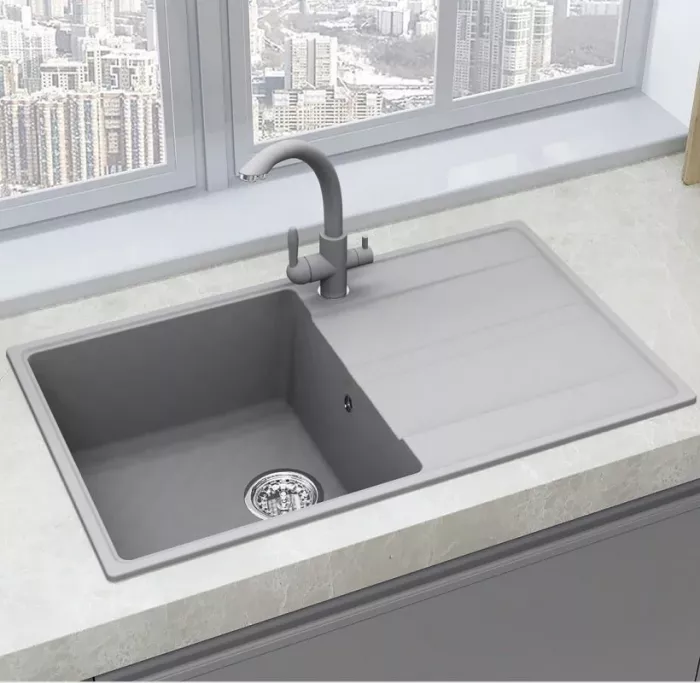 Кухонная мойка Ulgran Quartz Prima Prima 850-05 серый