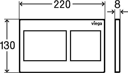 Кнопка смыва Viega Visign for Style 21 773236 хром