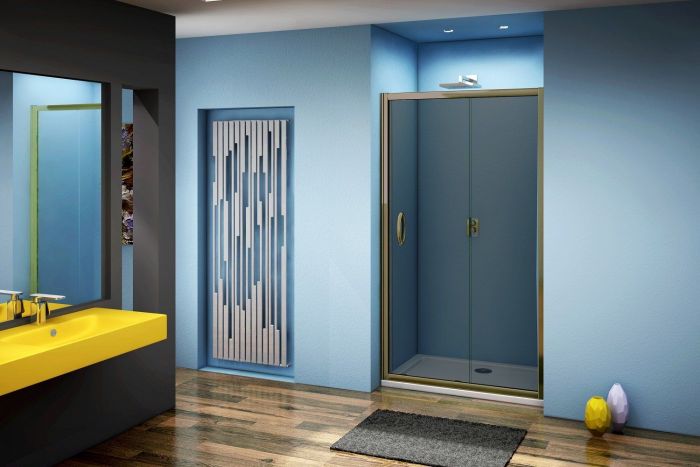 Душевая дверь в нишу 130 см Good Door Jazze WTW-130-B-BR ДЖ00033 стекло тонированное