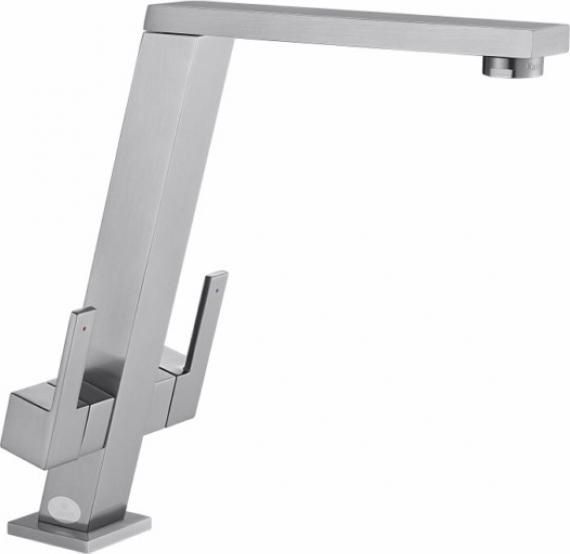 Смеситель для кухонной мойки Kaiser Vico 30144-5 серебро