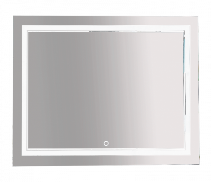 Зеркало LED 1000х800 Misty 2 Неон П-Нео10080-2ПРСНЗДВП, сенсор на зеркале