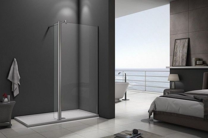 Душевая перегородка 90 см Good Door Walk In SP2-90-C-CH ВИ00025 стекло прозрачное