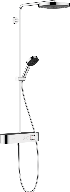 Душевая стойка Hansgrohe Pulsify Showerpipe 260 1jet EcoSmart 24221000 с термостатом, хром