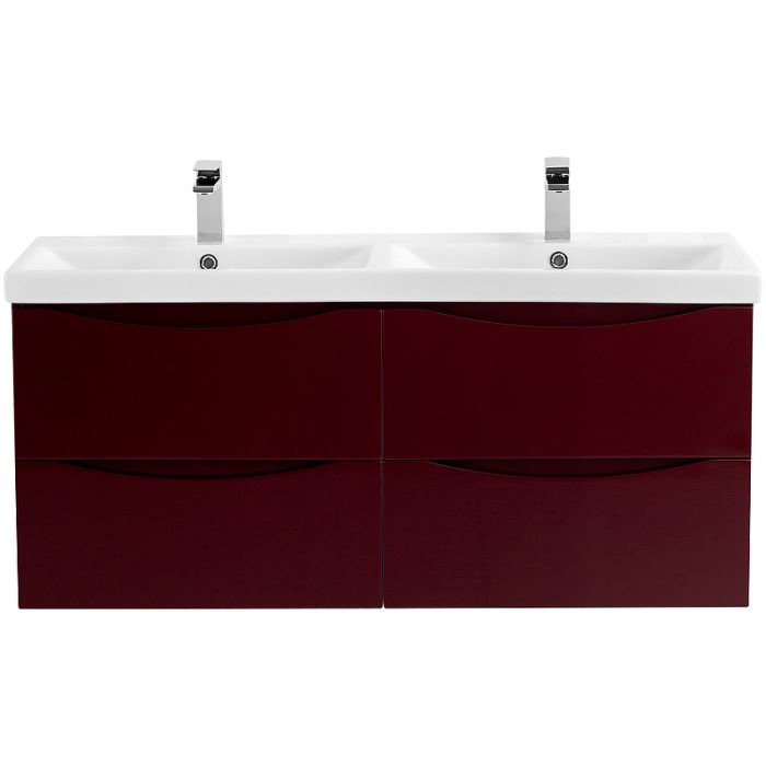 Тумба под раковину BelBagno MARINO-CER-1200-4C-SO-2-BRDL-P 120 см, Bordo Lucido