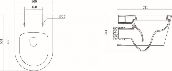 Комплект инсталляции Geberit Duofix Delta 458.124.21.1 3 в 1 с кнопкой смыва с подвесным унитазом Aquatek Бетта AQ1253W-00 + крышка-сиденье с микролифтом