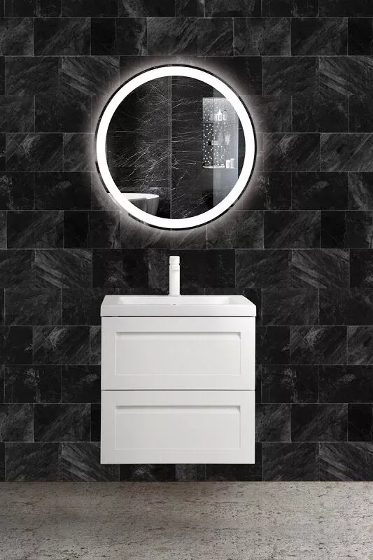 Тумба под раковину Art&Max Platino AM-Platino-600-2C-SO-BM-Cer белый