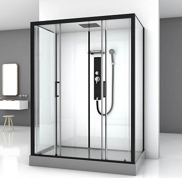 Душевое ограждения 90x90 AM.PM Like W83UG-315-090MT стекло прозрачное, профиль хром глянец