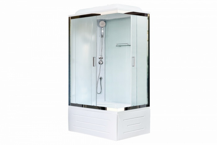 Душевая кабина 100х80 см Royal Bath BP RB8100BP5-WC-CH-L стекло матовое