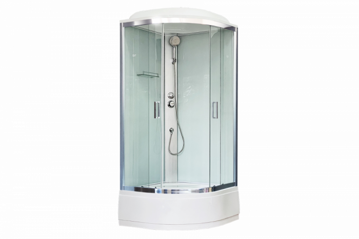 Душевая кабина 90х90 см Royal Bath CK RB90CK5-WT-CH стекло прозрачное