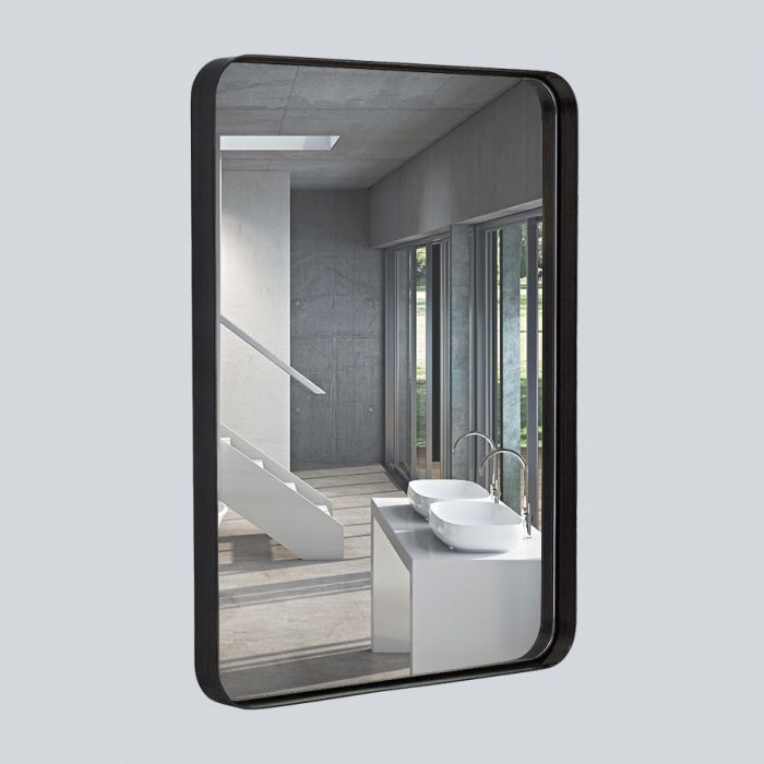 Зеркало Vincea VLM-2O550D 55 см с подсветкой, черный