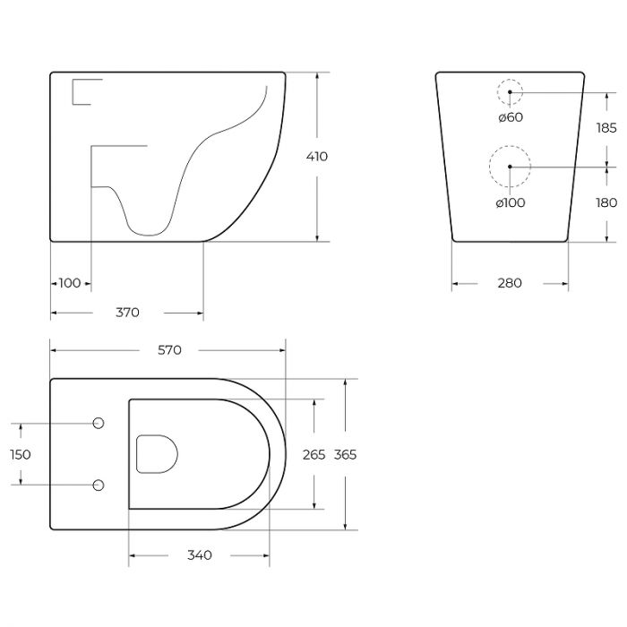 Унитаз приставной BelBagno Sfera-R BB2141CBR/BB865SC с сиденьем микролифт, белый