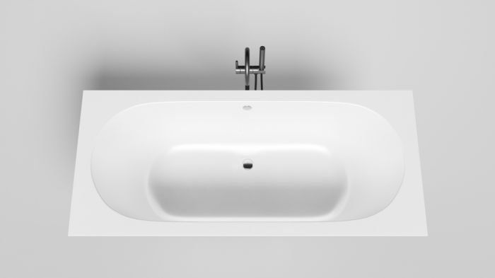 Ванна из искусственного камня Salini Ornella Axis 180x80 103411M, белый