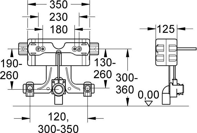 Инсталляция для биде с шумопонижающим модулем EPS Grohe Uniset 37578001