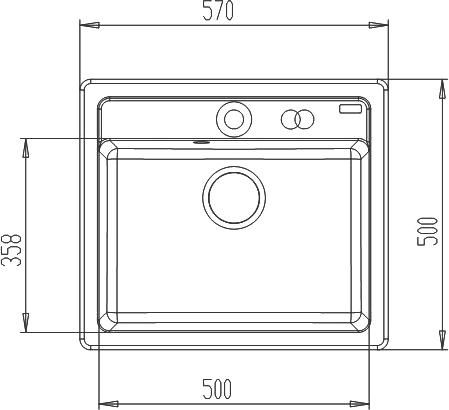 Кухонная мойка Iddis Vane G V31C571i87, коричневый матовый