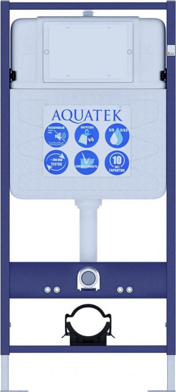 Комплект унитаз San More Fiaba с сиденьем микролифт + инсталляция Aquatek Easy Fix 50 INS-0000010