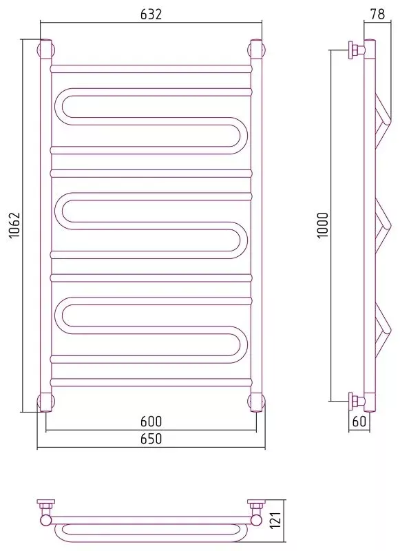 Зеркало Caprigo Preston 33932-L812