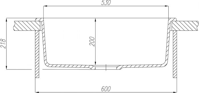 Кухонная мойка Aquaton Делия 60 1A715232LD280, коричневый