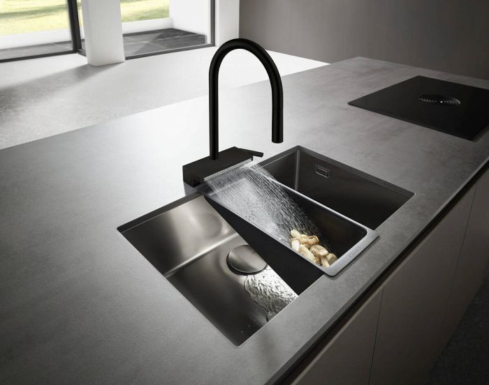 Смеситель для кухни Hansgrohe Aquno Select M81 73831670, матовый чёрный