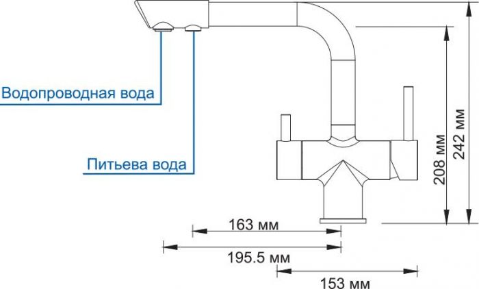 Смеситель Wasserkraft A8037 для фильтра