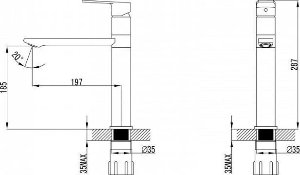 Смеситель для кухонной мойки Iddis Edifice ED5WBSGi05, белый хром
