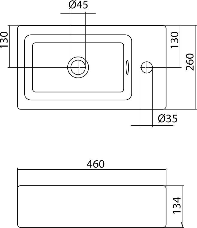 Тумба с раковиной Aquaton Эклипс М 1A1728K1EK49R, белый/эбони светлый