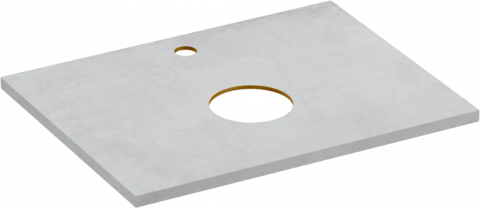 Столешница Cersanit Stone Balance 60 64185, серый матовый