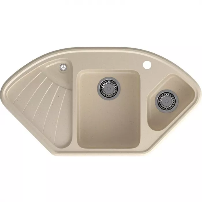 Кухонная мойка GranFest Corner C-1040E кашемир коричневый