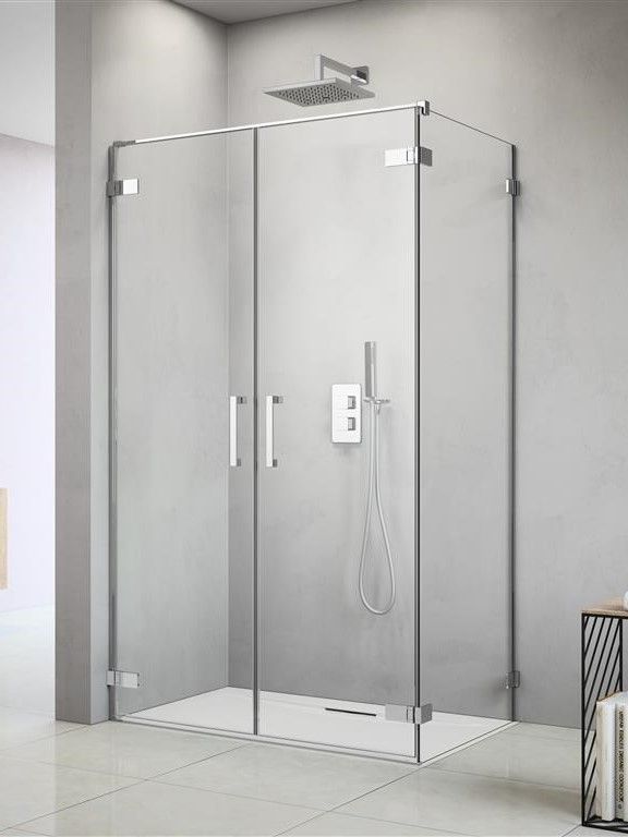 Душевая дверь в нишу 60 см Radaway Arta Door C DWD+S/2S 60 R 386054-03-01R с петлей на углу, стекло прозрачное