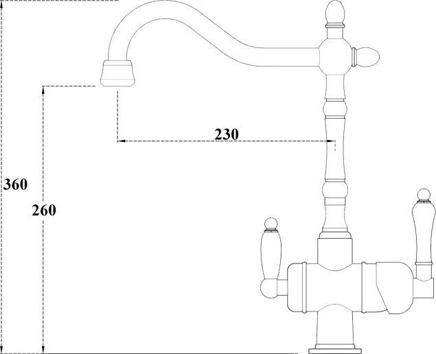 Смеситель Zorg Clean Water ZR 326 YF satin для кухонной мойки