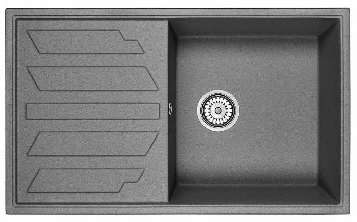 Мойка кухонная Granula 8601, ГРАФИТ графит