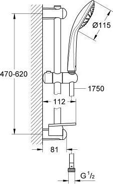 Душевой гарнитур Grohe Euphoria 2726600E