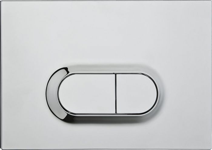 Комплект VitrA S50 9003B003-7201 кнопка хром безободковый, с крышкой-сиденьем микролифт