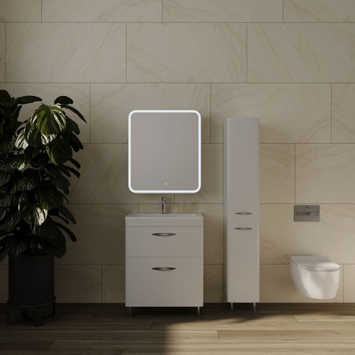 Зеркальный шкаф Style Line Каре 50 L СС-00002372 с подсветкой, белый