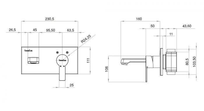 Смеситель для раковины Grohe Plus 23871003
