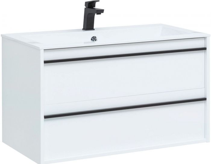 Тумба под раковину Aquanet Lino 90 00253904 белый