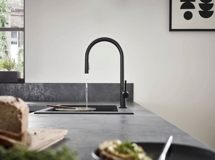 Смеситель для кухни Hansgrohe Talis M54 72800670, матовый чёрный
