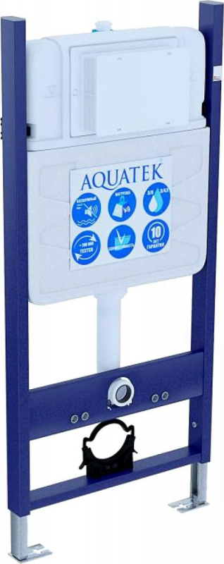 Комплект Aquatek SET AQUATEK ЛИБРА N-14 cm инсталляция INS-0000014 с подвесным унитазом ЛИБРА AQ1148N-00 с сиденьем микролифт