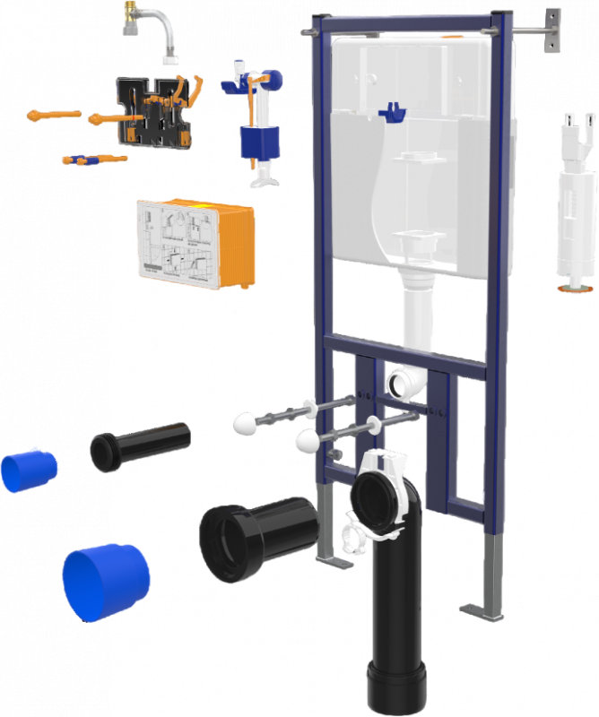 Комплект Унитаз подвесной Seramiksan Petite + Крышка AG50006 с микролифтом + Инсталляция DIWO + Кнопка 7310 белая