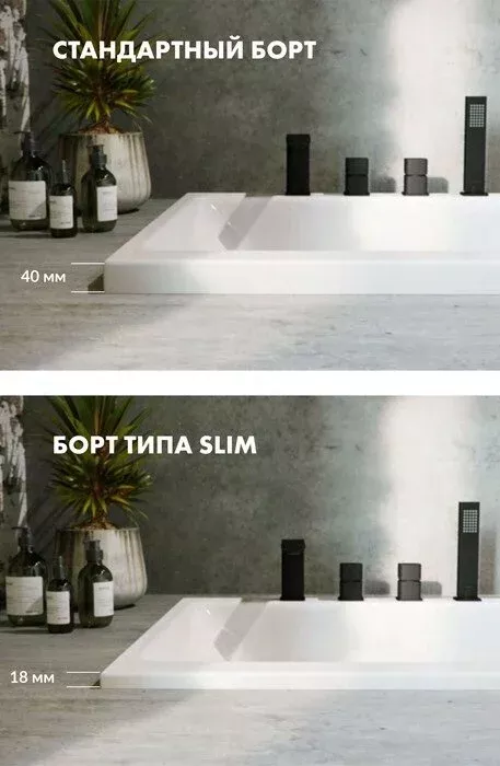 Акриловая ванна Whitecross Layla Slim 170х75 0122.170075.100.NANO.GL золото, белый