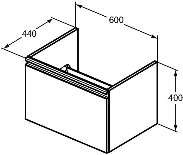 Тумба под раковину Ideal Standard Tesi T0046PU коричневый