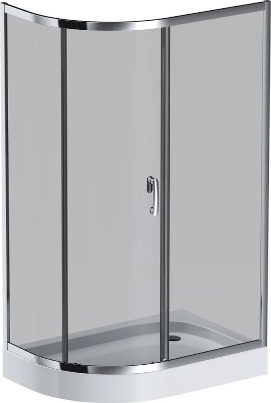 Душевой уголок AM.PM Like Solo Slide 120x80 W83G-302U120CG профиль хром глянцевый, стекло тонированное
