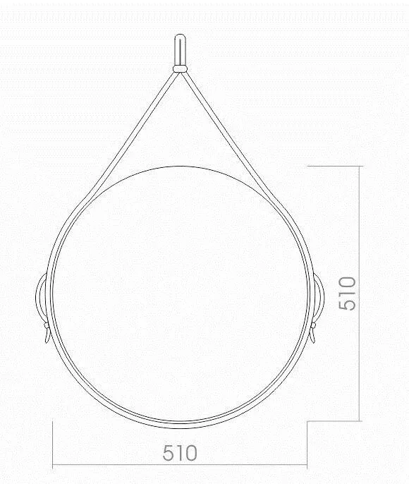 Зеркало Aquanika Country AQC5151RU128 черный