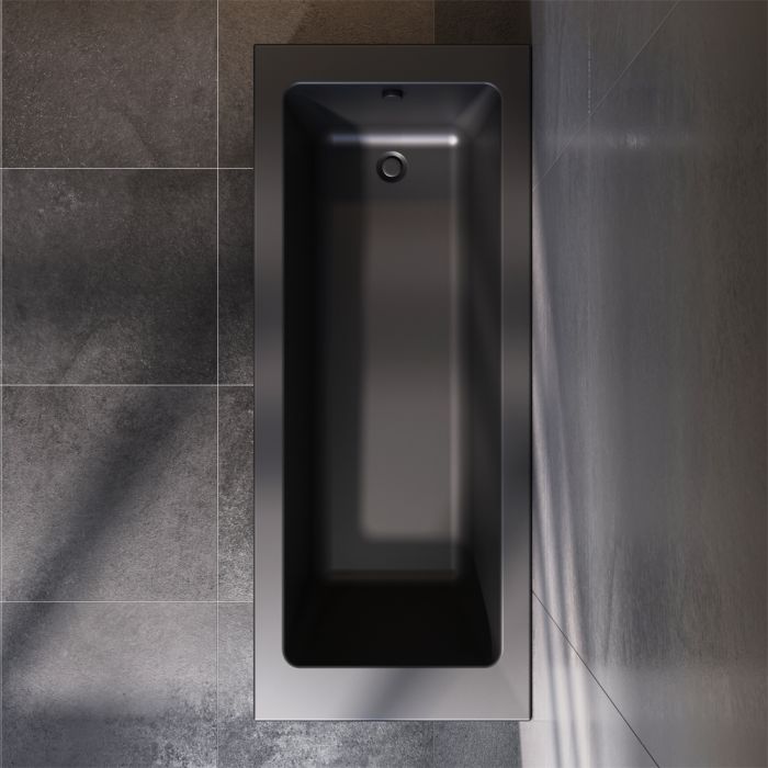Акриловая ванна Am.Pm Gem S 170x70 W93A-170-070B-A, черный матовый