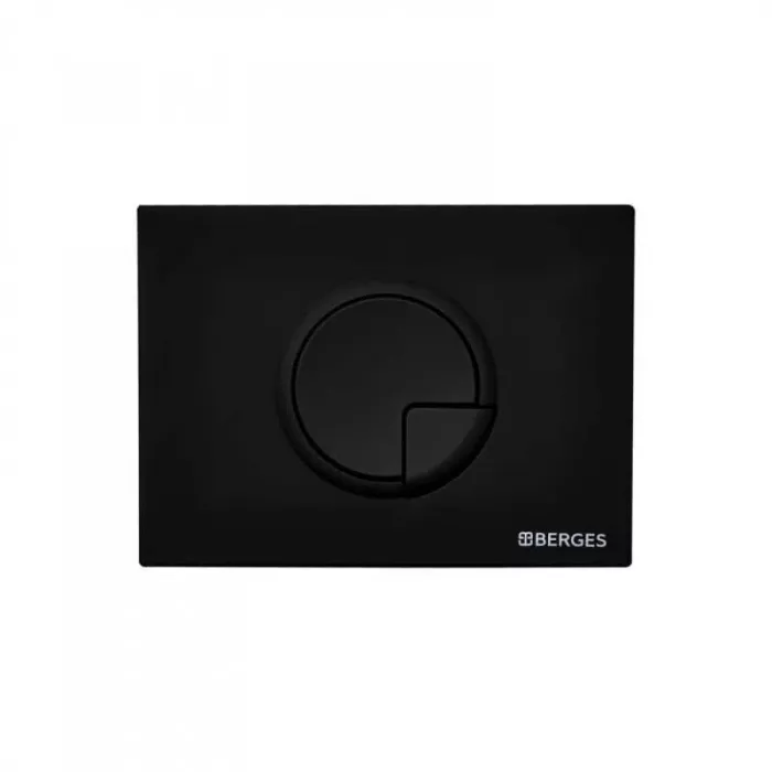 Комплект Berges: инсталляция Berges Novum 525 с унитазом Puma 043268 Rimless, крышка микролифт, клавиша R5 Soft Touch черная